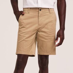 NEW Men's Denver Hayes Short Chino 30 x 9.5 Stretch Light Tan